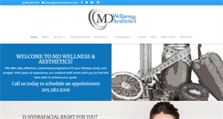 Desktop Screenshot of mdwellnessandaesthetics.com